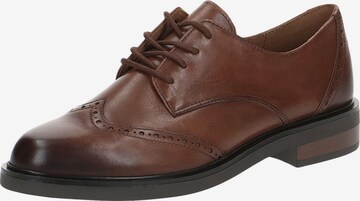 CAPRICE Lace-Up Shoes in Brown: front