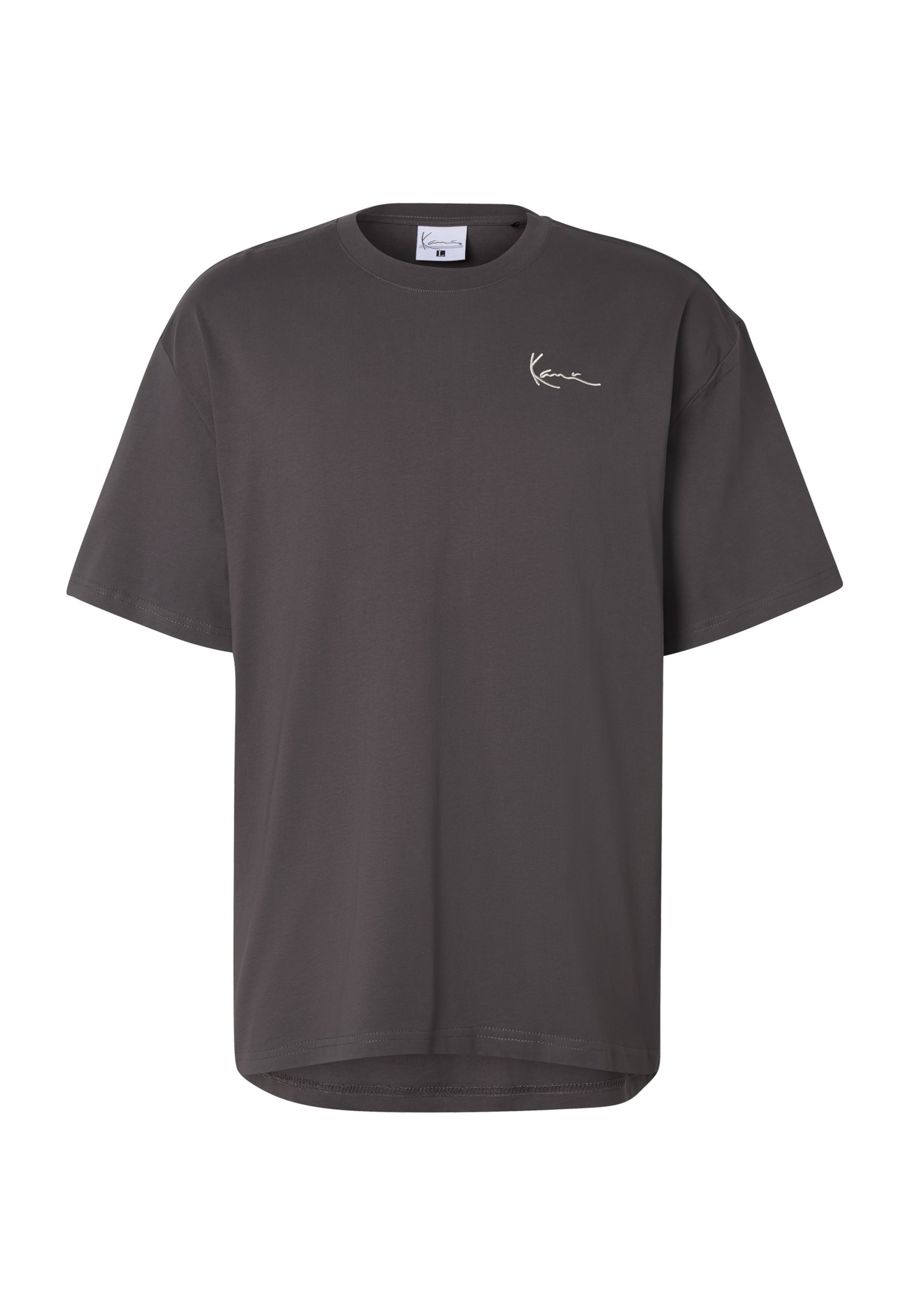 T-Shirt 'Signature Hoop' Karl Kani en gris : devant