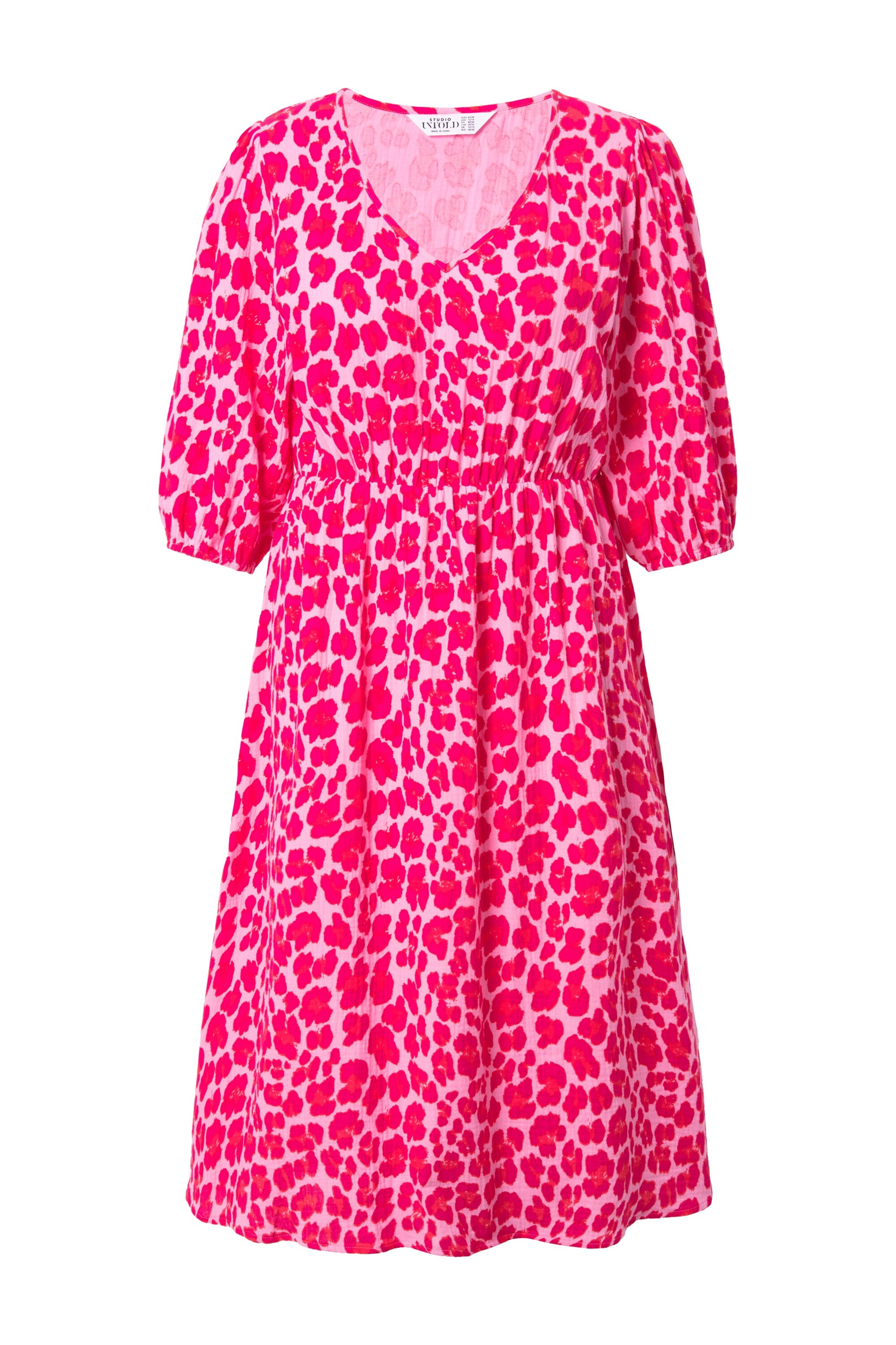 Studio Untold Jurk in Roze: voorkant