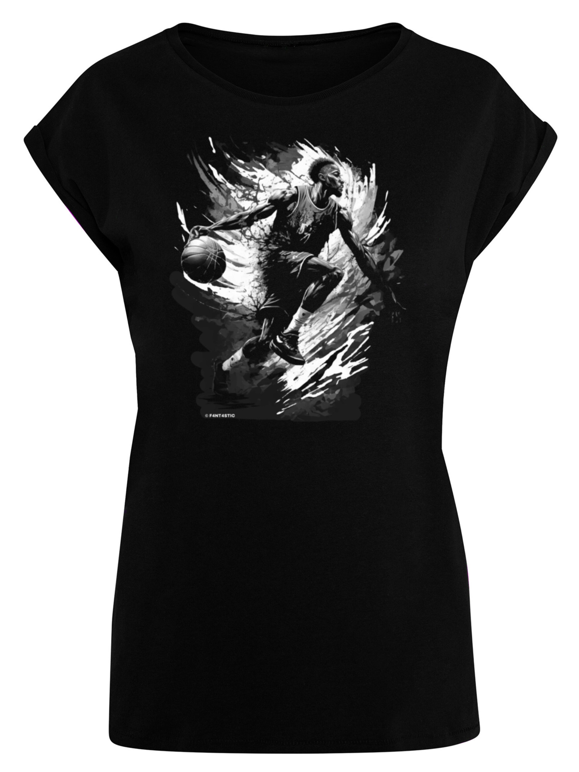 T-shirt F4NT4STIC en noir : devant