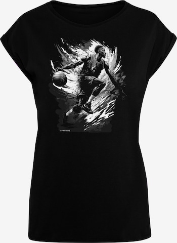 T-shirt F4NT4STIC en noir : devant