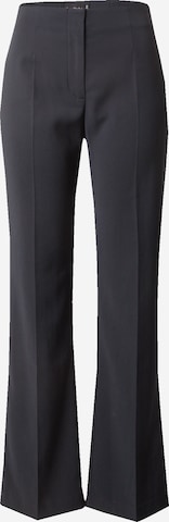 Abercrombie & Fitch Boot cut Pleat-Front Pants in Black: front