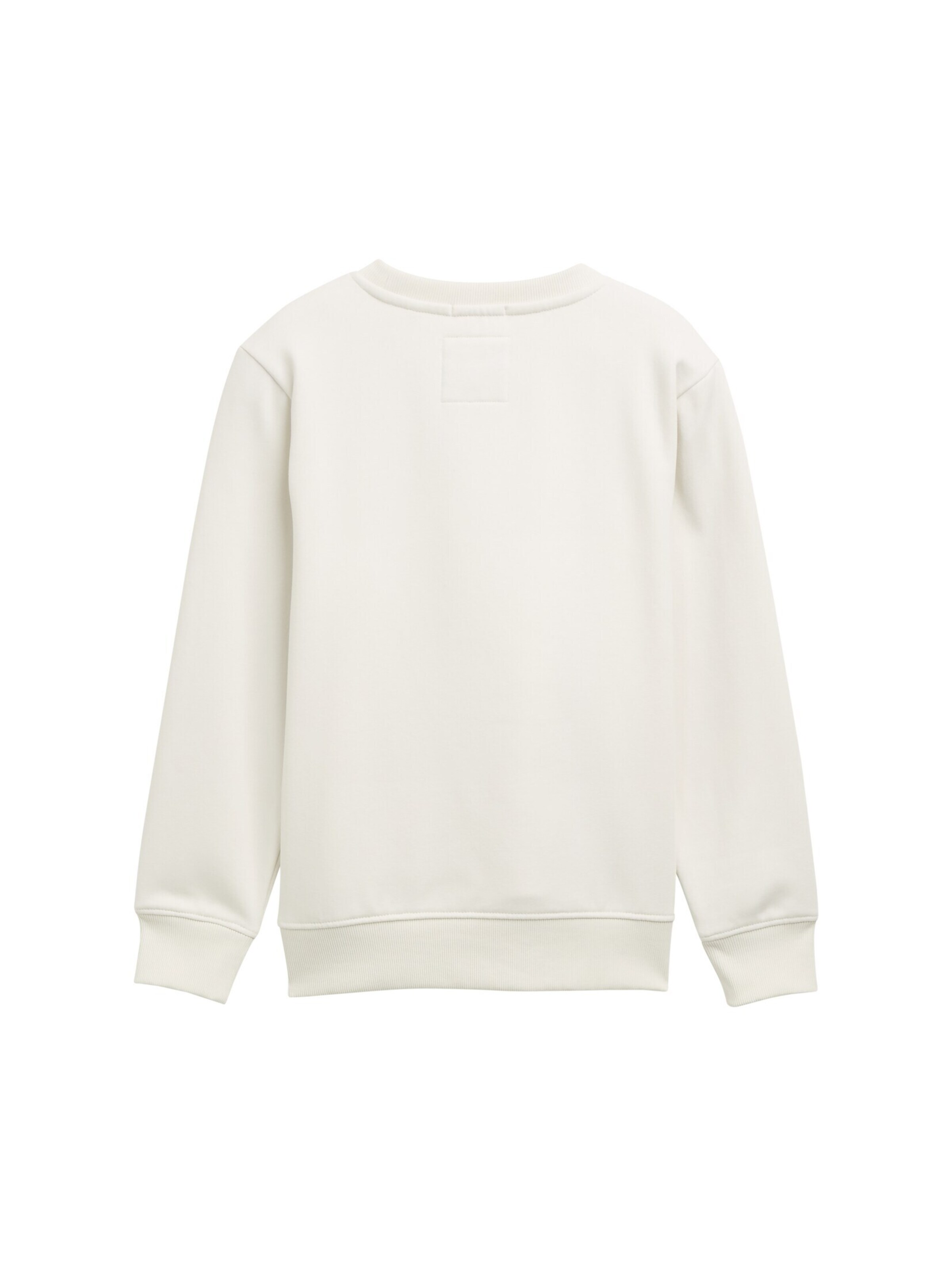 TOM TAILOR Sweatshirt in White