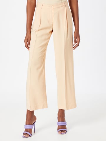 Pimkie Regular Pleat-Front Pants 'TATTY' in Orange: front