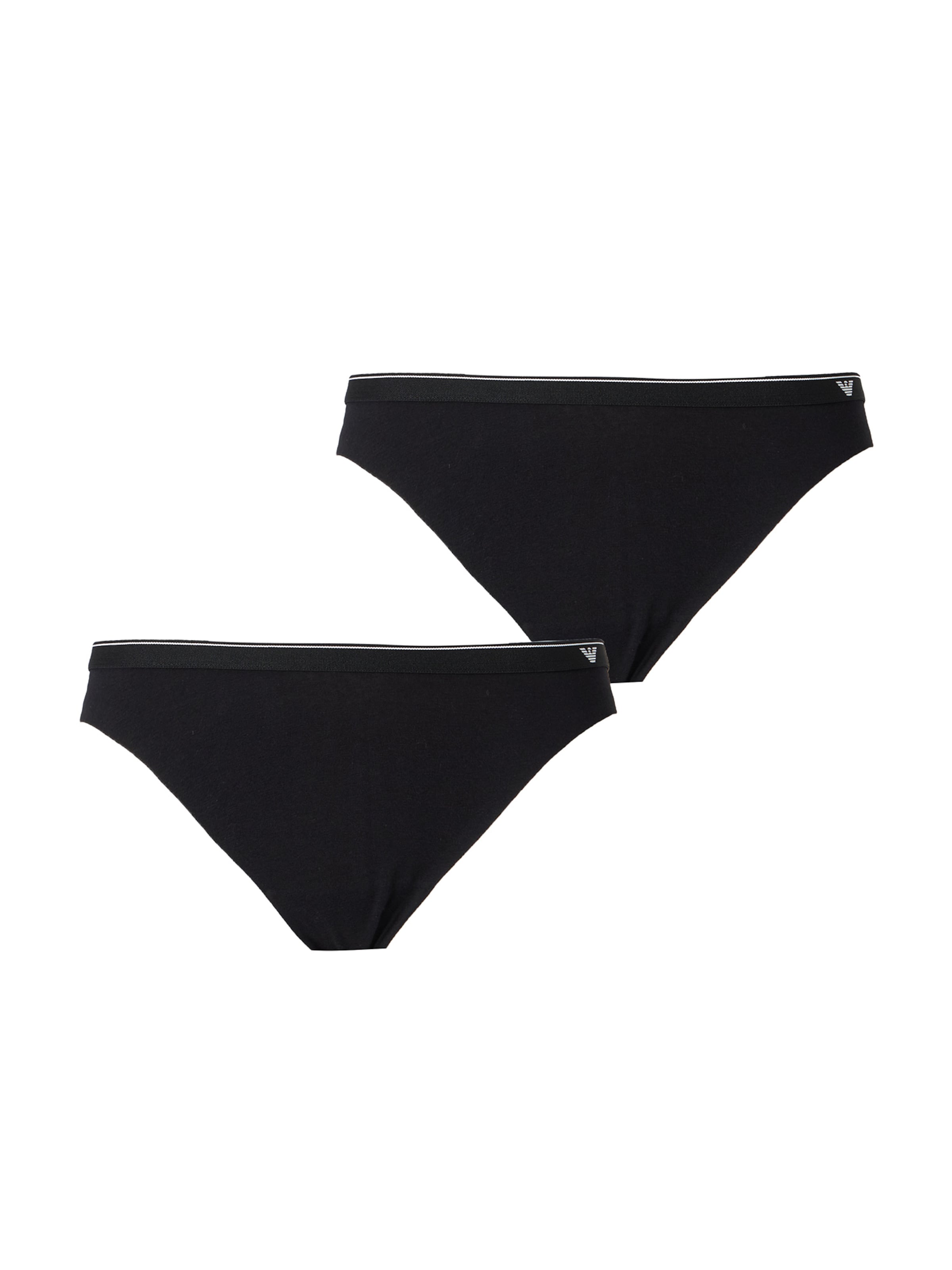 String di Emporio Armani in nero: frontale