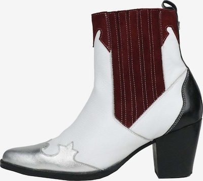 Scalpers Cowboy boot ' Fantasy' in Bordeaux / Black / Silver / White, Item view