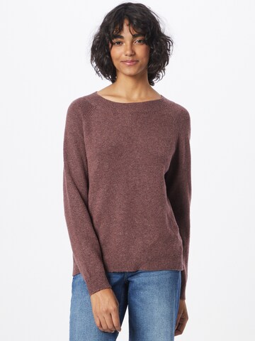 ONLY Sweater 'RICA' in Brown: front