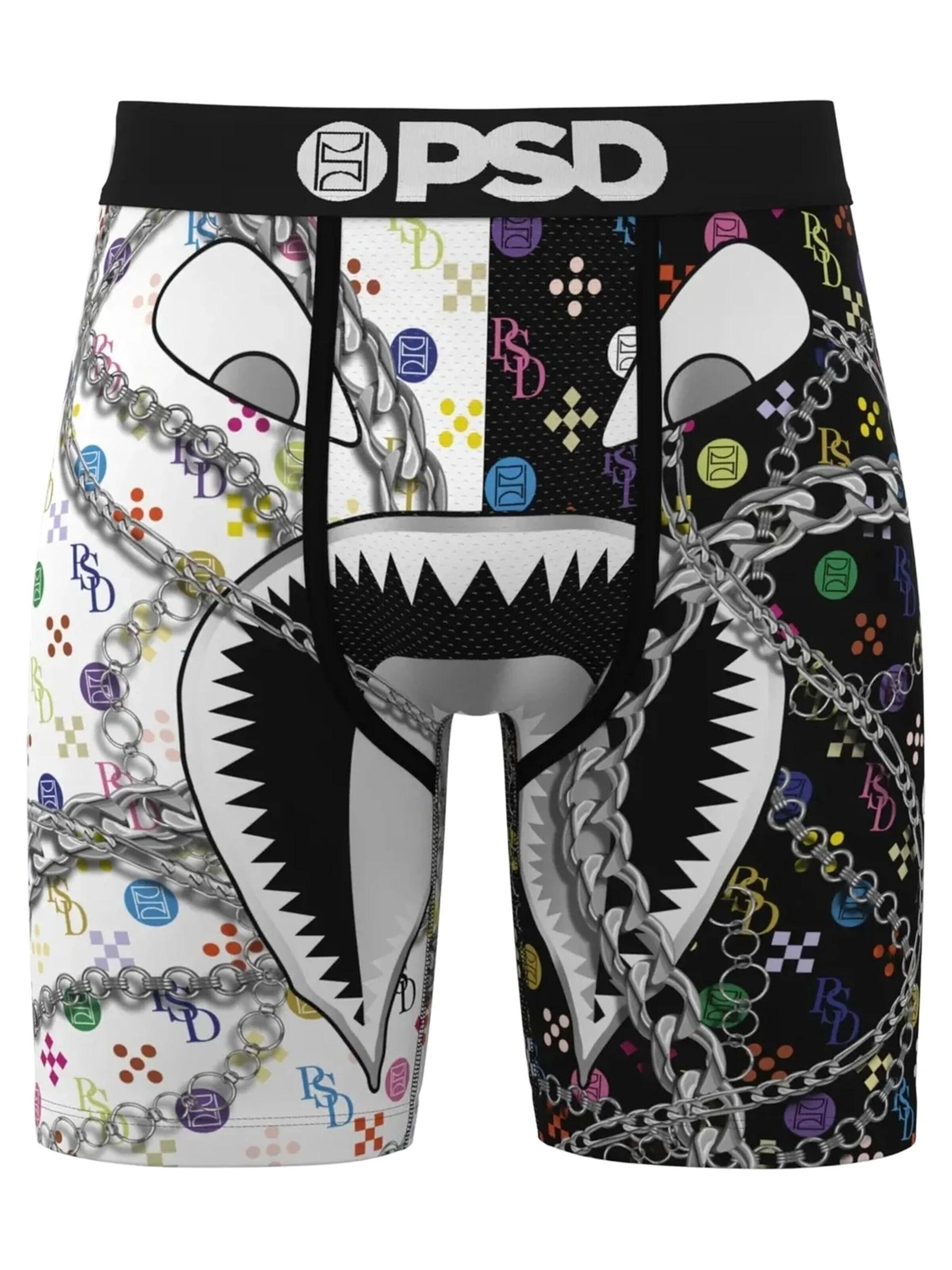 PSD Underwear Boxershorts 'Boxer psd negro cadenas wf prestige split core standard brief' in Zwart: voorkant
