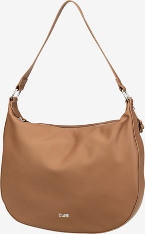 ZWEI Shoulder Bag ' Yuna YU110 ' in Brown