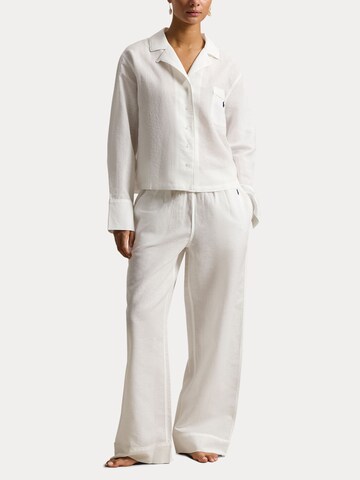 Pyjama ' Summer Linen ' Polo Ralph Lauren en blanc