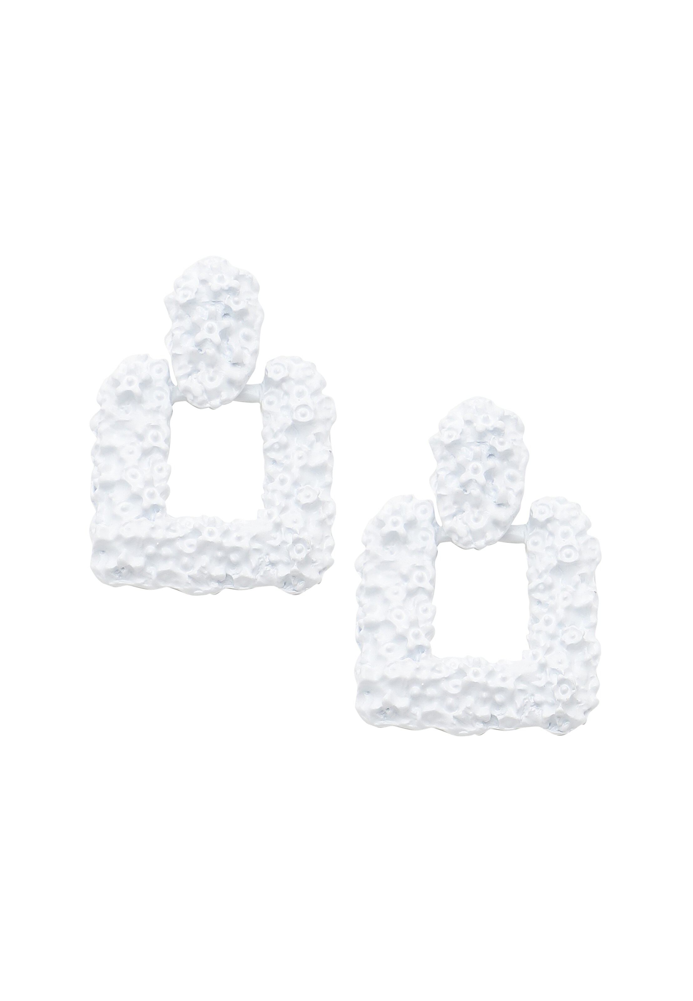 SOHI Kolczyki 'Eppie' w kolorze biały: przód