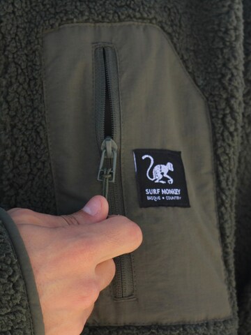 Surf Monkey - Casaco de velo em verde