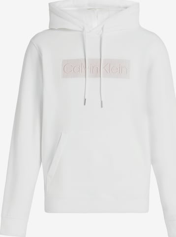 Calvin Klein Суичър в бяло: отпред