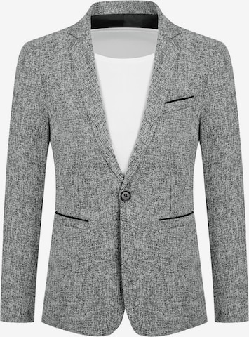 Youthup Slim Fit Sakko in Grau: Vorderseite