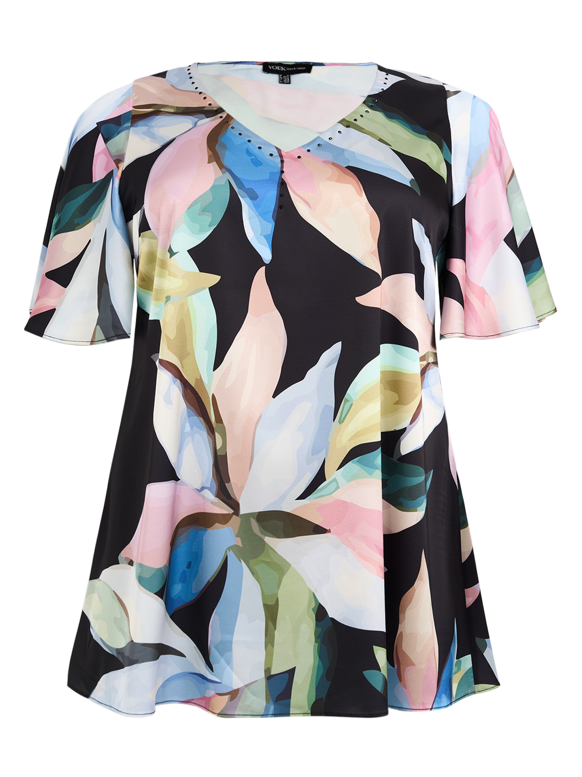 YOEK Tuniek in Zwart: voorkant