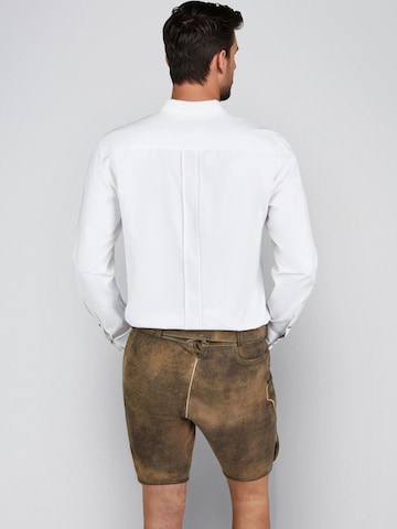 SPIETH & WENSKY Slim fit Klederdracht overhemd 'Halberto' in Wit