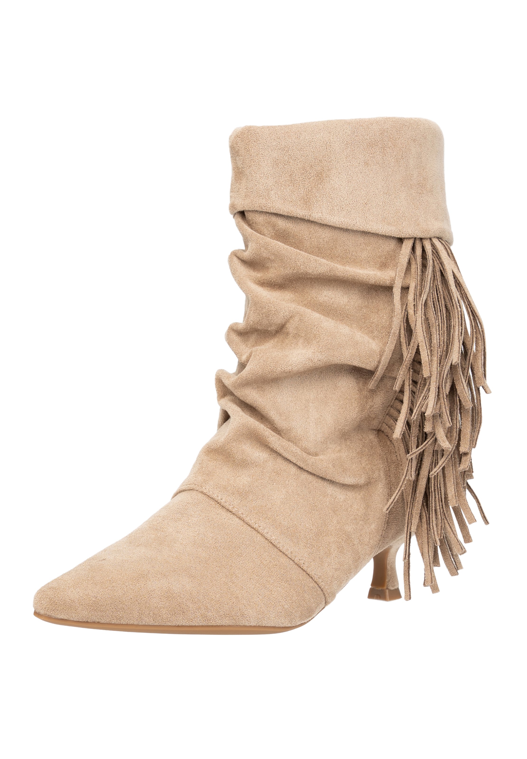 Salinyang Stiefelette in Beige: Vorderseite