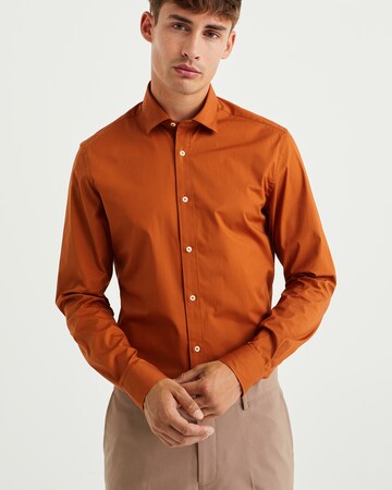 WE Fashion Slim fit Skjorta i orange
