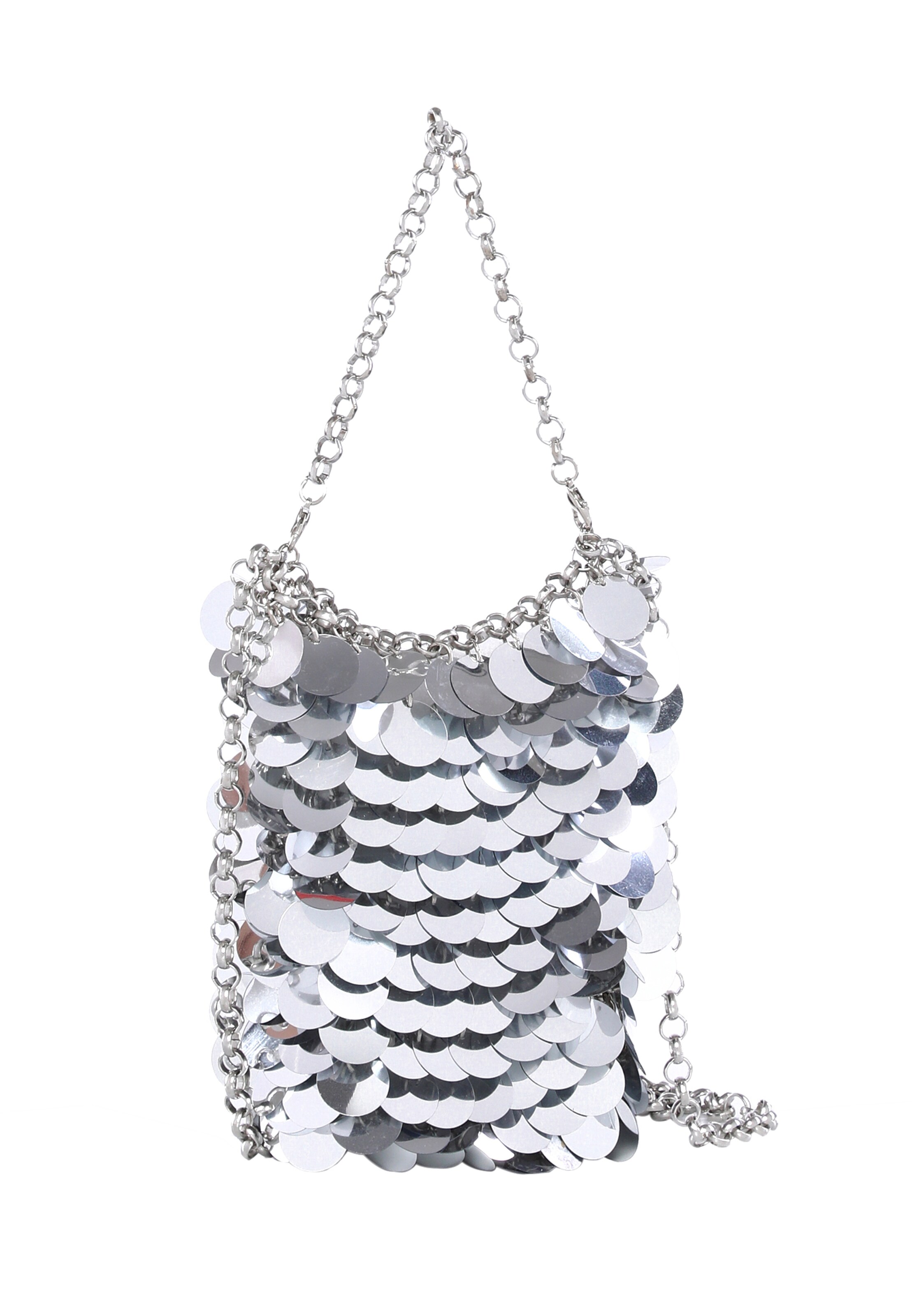 Koosh Handbag in Silver: front