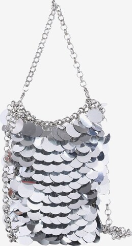 Koosh Handbag in Silver: front