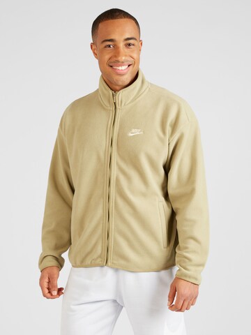 Nike Sportswear Fleece Jacket 'CLUB' in Green: front