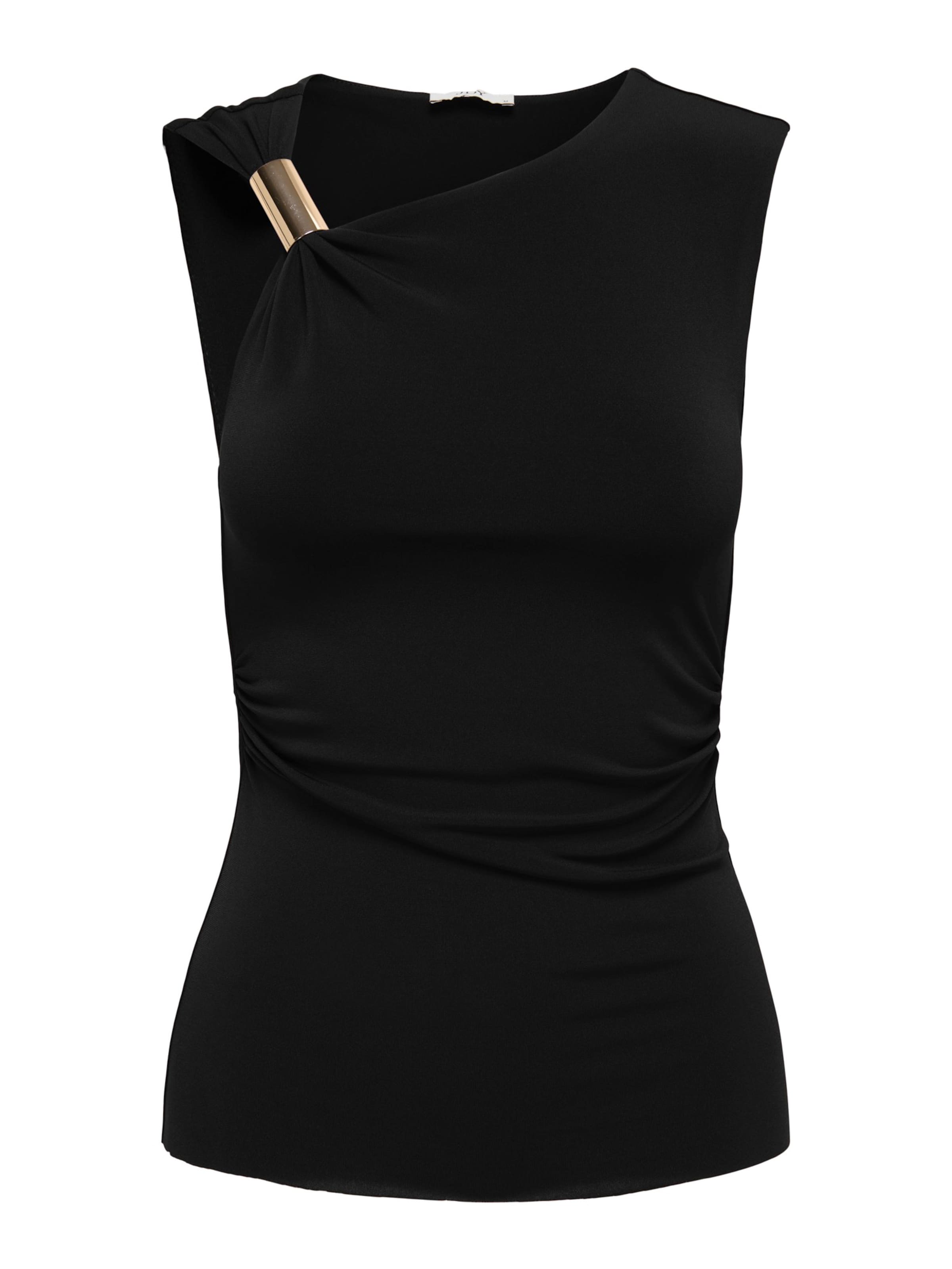 JDY Топ 'JDYMISTY' в черно: отпред