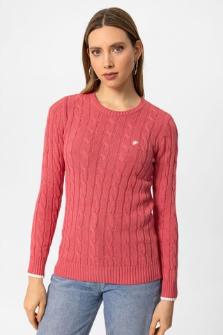 DENIM CULTURE Sweater 'KENDALL' in Pink: front