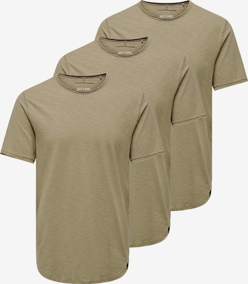 Only & Sons Shirt 'BENNE' in Beige: front