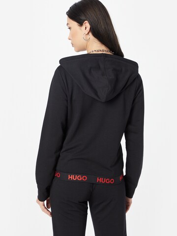 HUGO Zip-Up Hoodie in Black