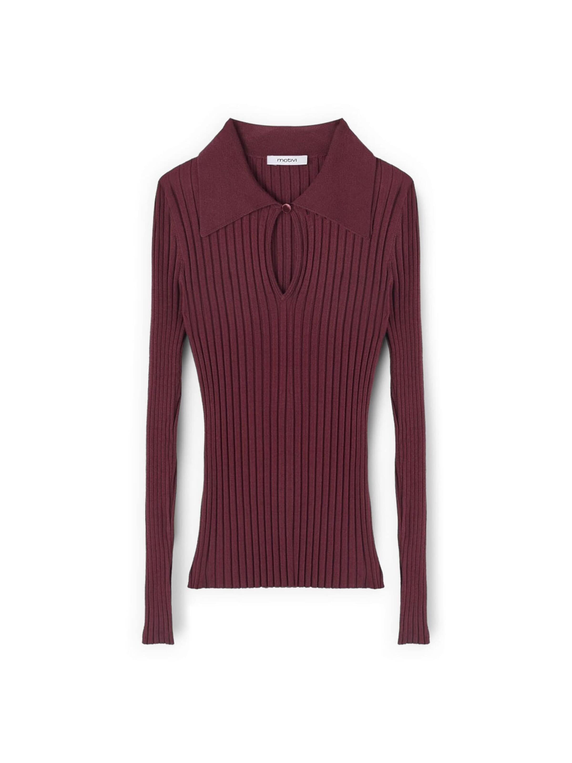 Pull-over MOTIVI en rouge : devant