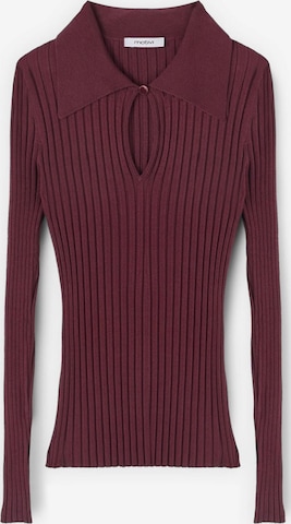 Pull-over MOTIVI en rouge : devant