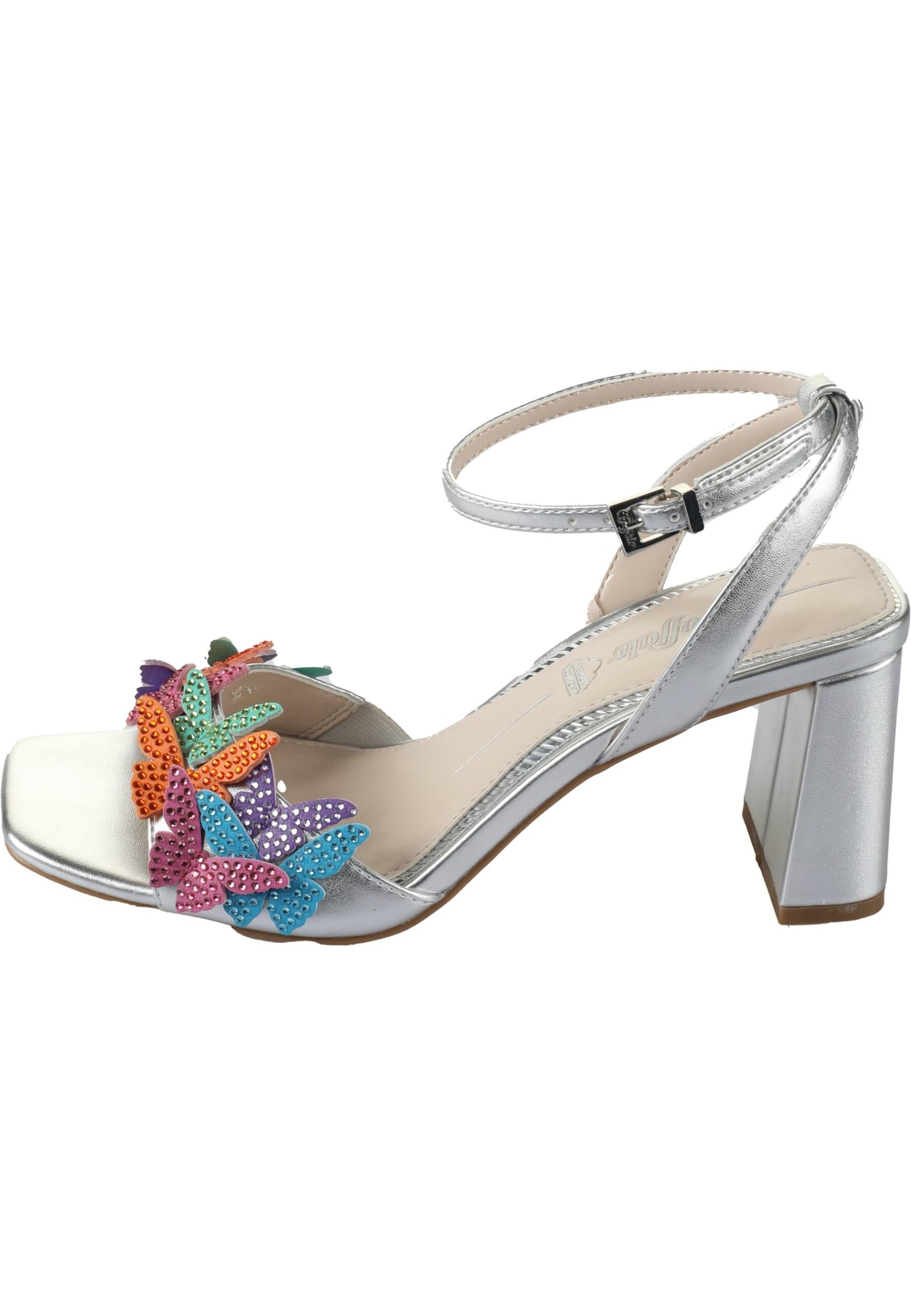 Sandalo 'APRIL' di BUFFALO in argento: frontale