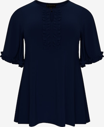 Yoek Tunic 'Dolce' in Blue: front