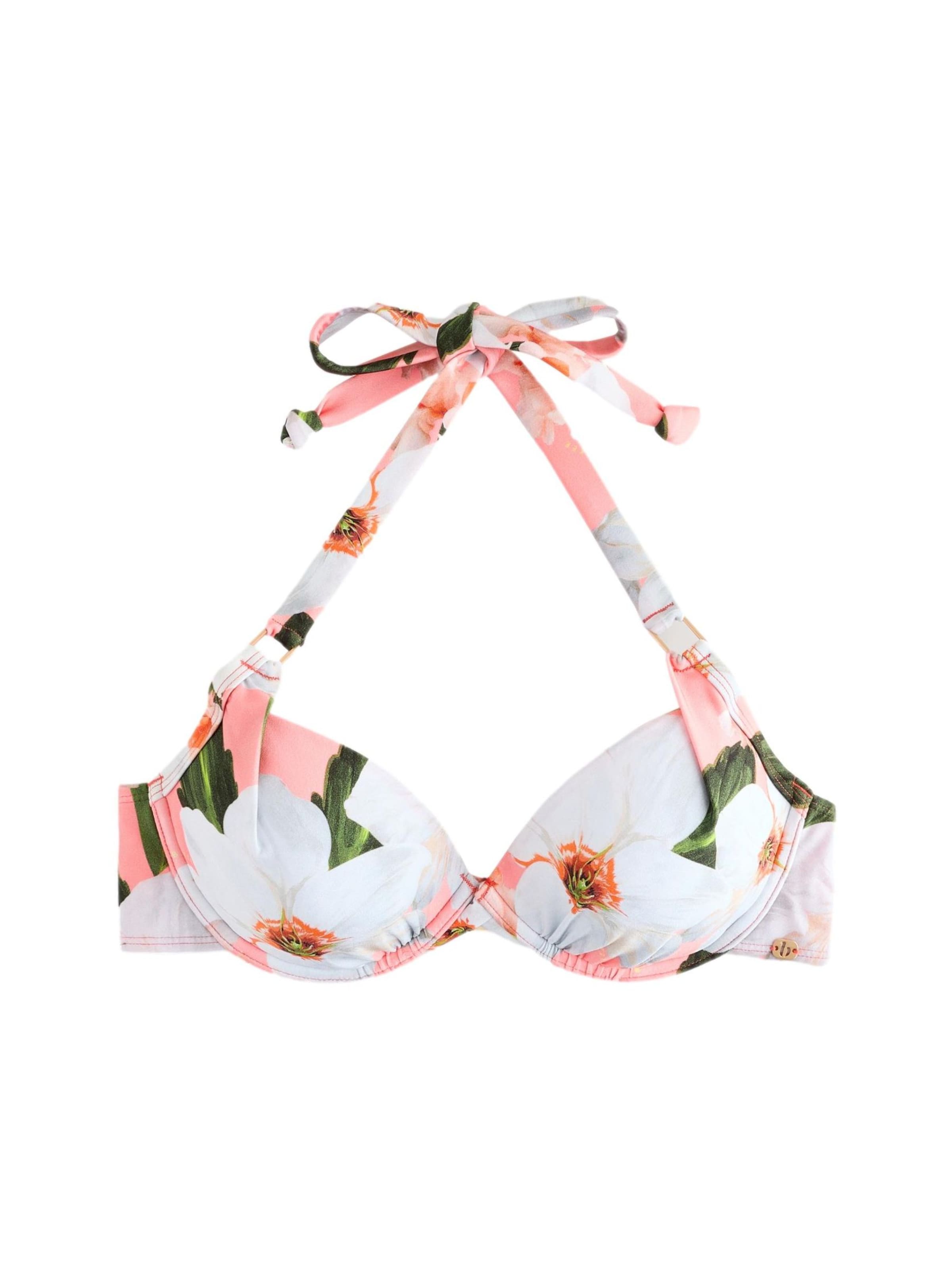 B by Ted Baker T-shirt Bikinitop in Wit: voorkant