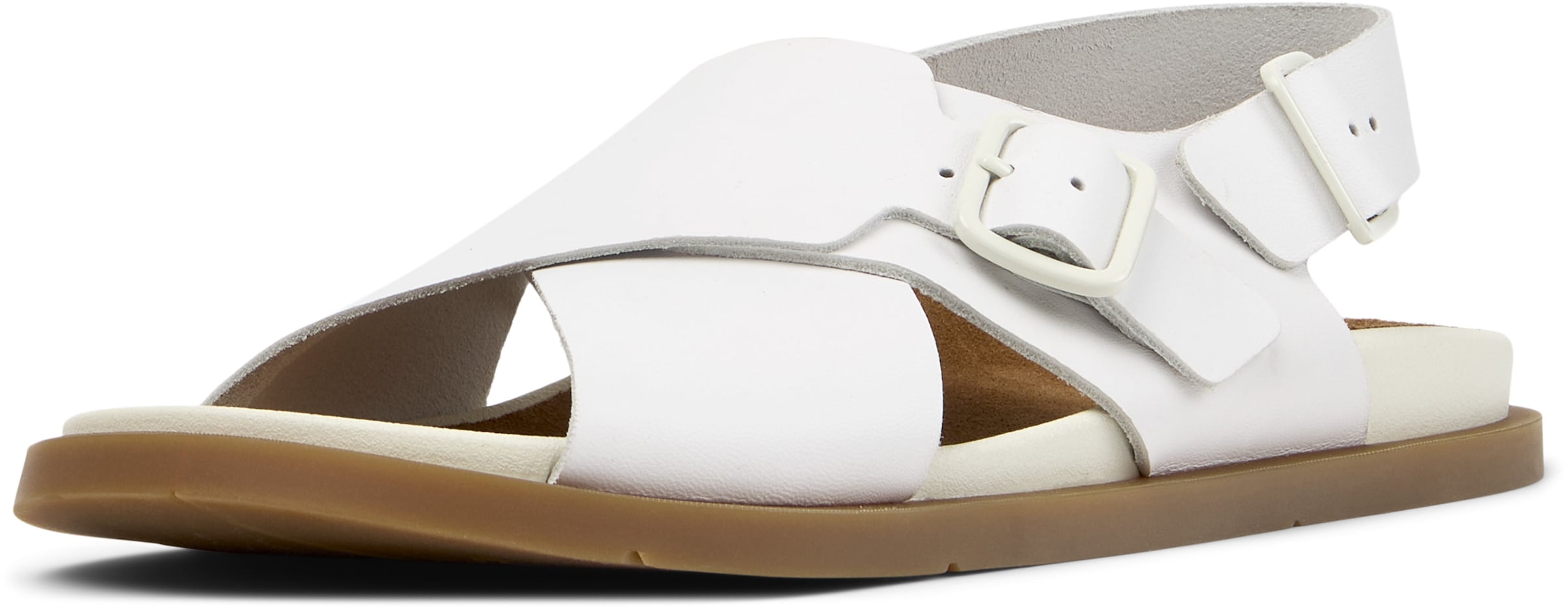 Sandalo ' Lluc ' di CAMPER in bianco: frontale