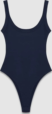 Dilvin Blouse Bodysuit in Blue: front