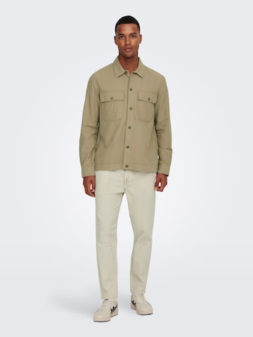 Effilé Pantalon '22024966' Only & Sons en beige