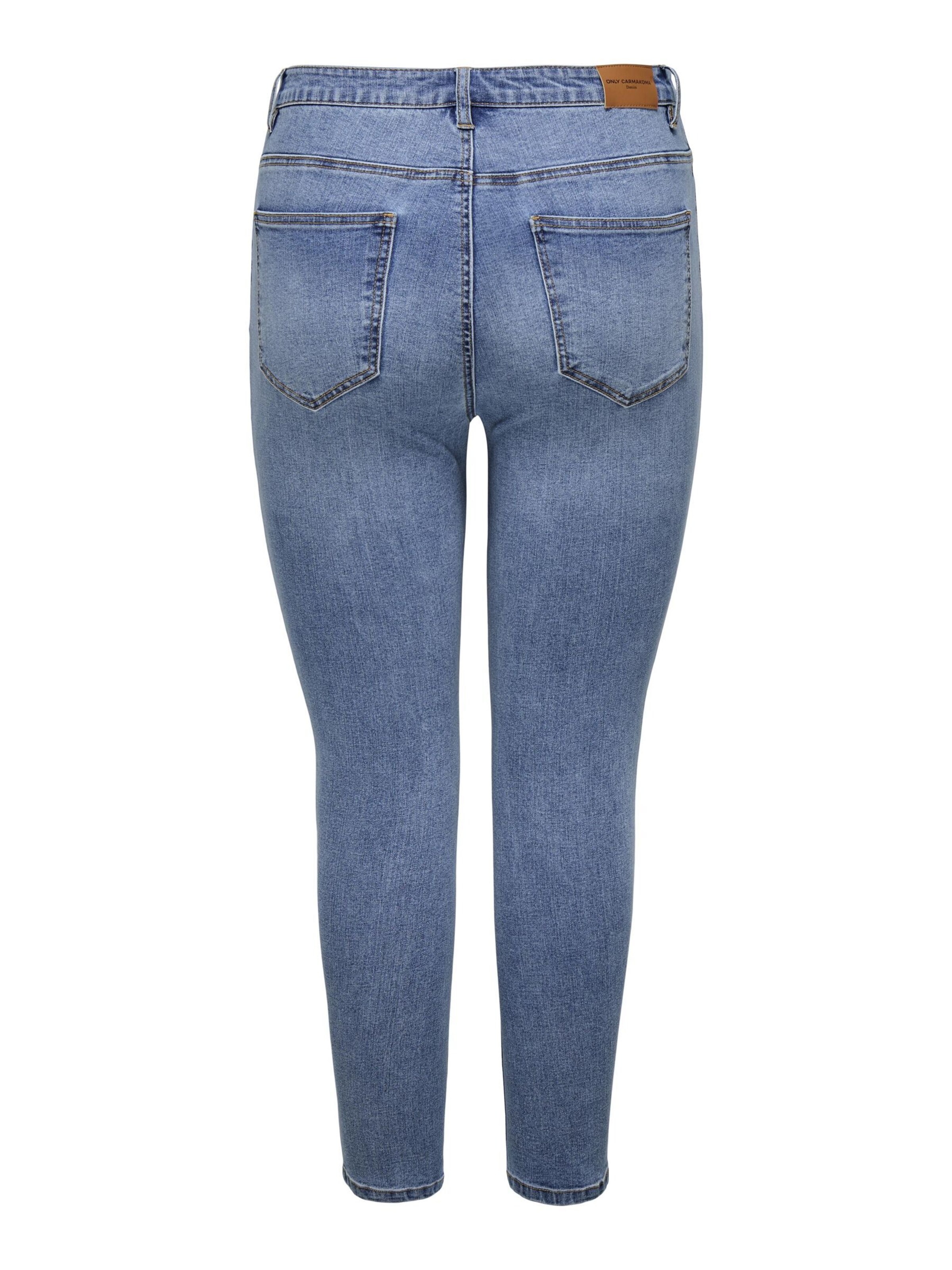 ONLY Carmakoma Skinny Jeans 'CARICONIC' i blå