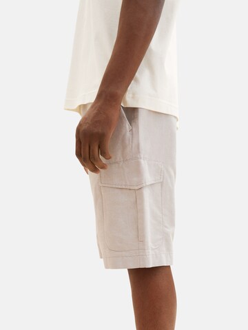 Regular Pantalon cargo TOM TAILOR en beige