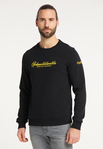 melns Schmuddelwedda Sportisks džemperis: no priekšpuses