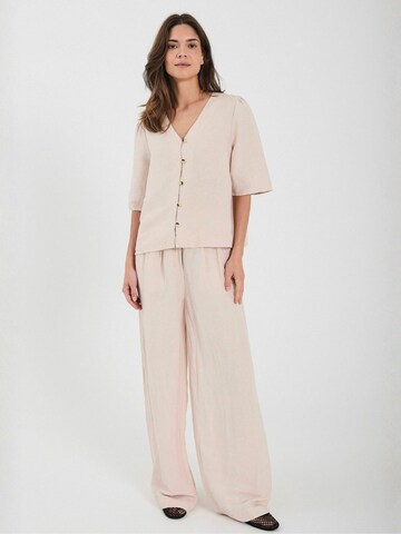 NORR regular Bukser ' Lineo ' i pink: forside