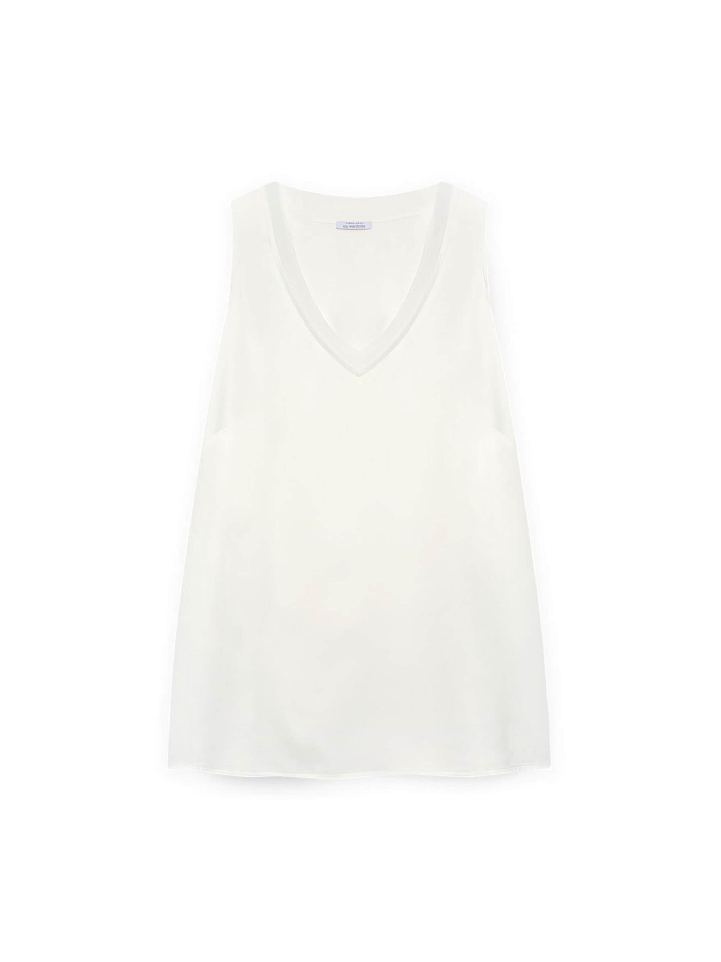 Fiorella Rubino Top in Wit: voorkant