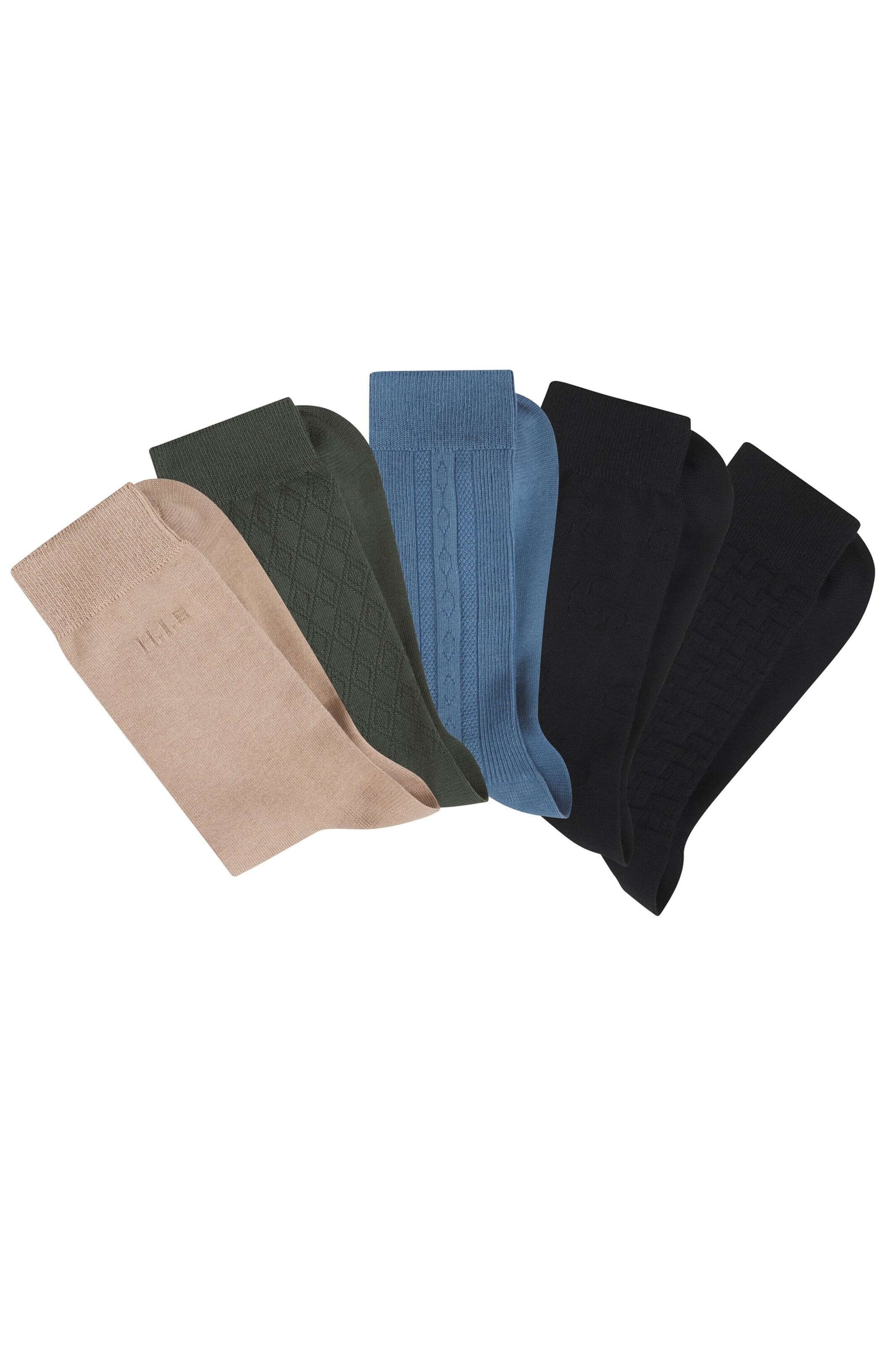 H.I.S Socks in Beige: front