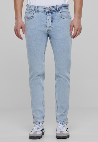 2Y Premium Tapered Jeans in Blue: front