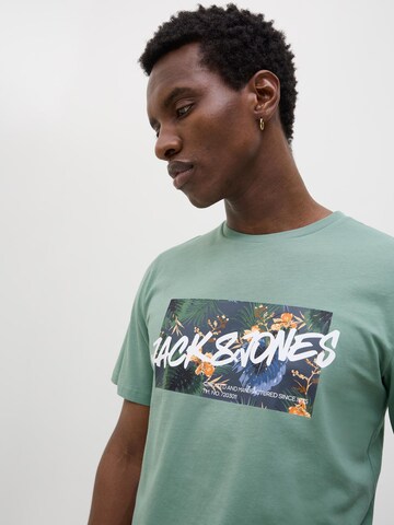 JACK & JONES Shirt 'Hawaii' in Green