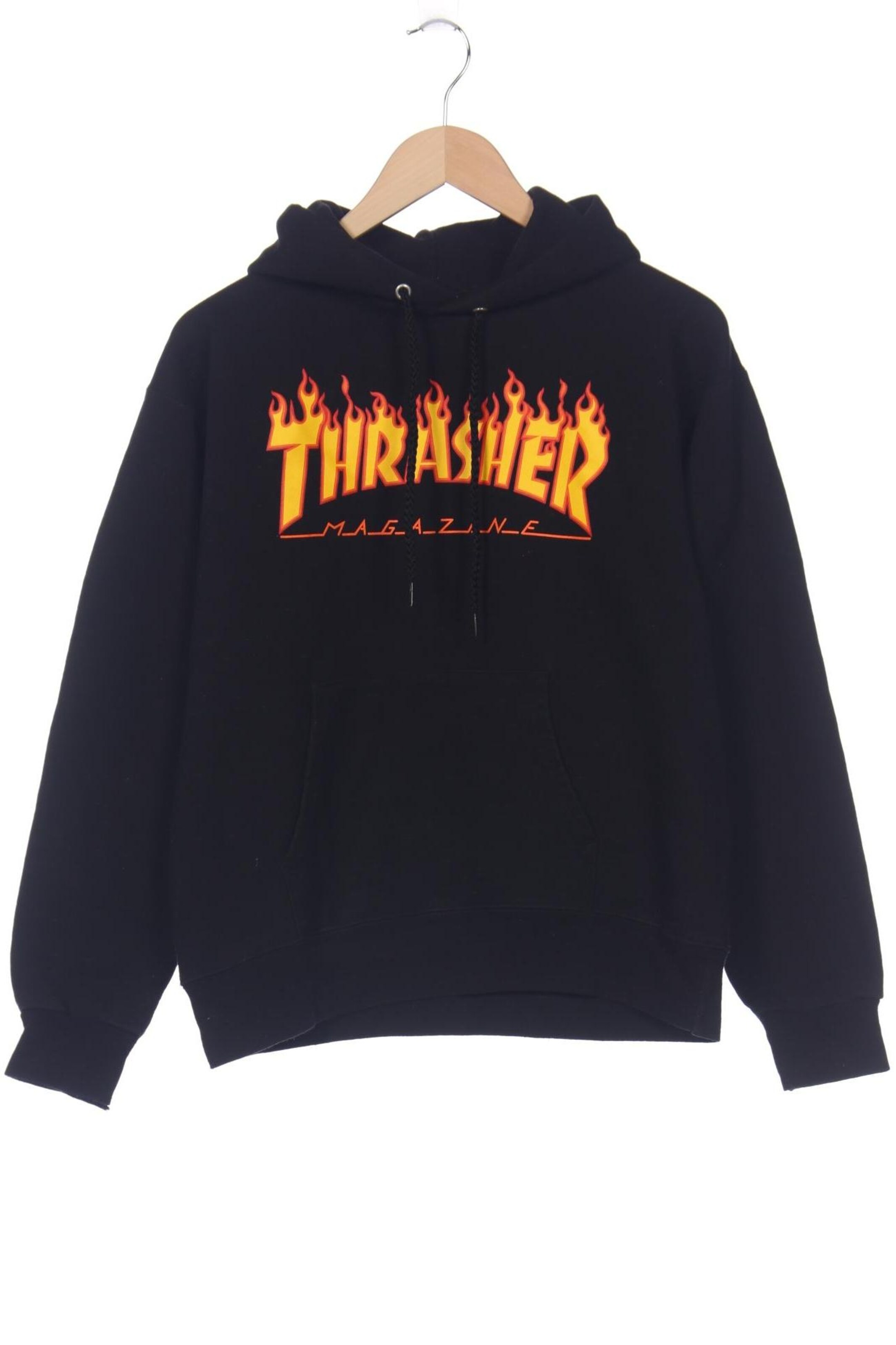 THRASHER Sweatshirt & Zip-Up Hoodie in S in Black: front