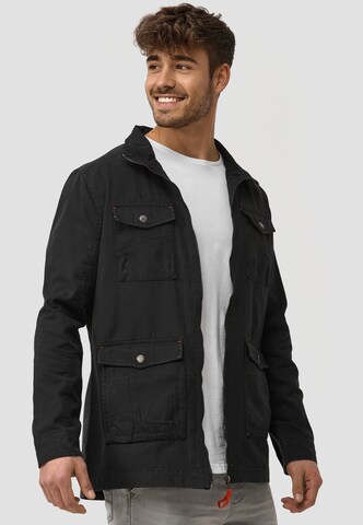 INDICODE JEANS Übergangsjacke 'Simeon' in Schwarz