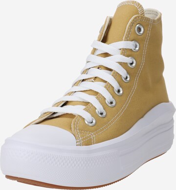 CONVERSE Hög sneaker 'Chuck Taylor All Star Move' i beige: framsida