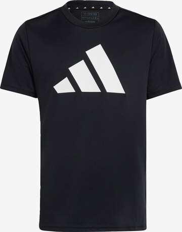 ADIDAS SPORTSWEAR Функциональная футболка 'Train Essentials Aeroready Logo -Fit' в Черный: спереди