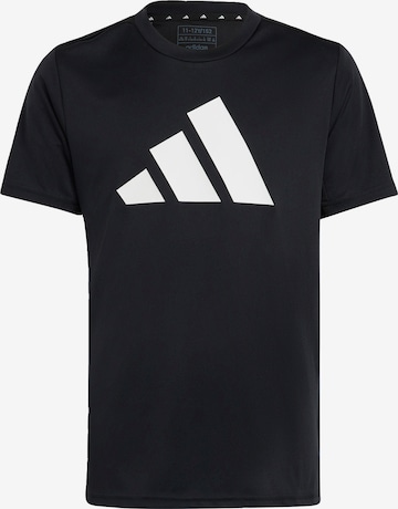 Tricou funcțional 'Train Essentials Aeroready Logo -Fit' de la ADIDAS SPORTSWEAR pe negru: față